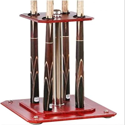 Ball Cue Stand Rack Holds 4 Cues, Pool Cue Stick Holder Floor-Standing, Can Store Golf Clubs, Suitable for Bars