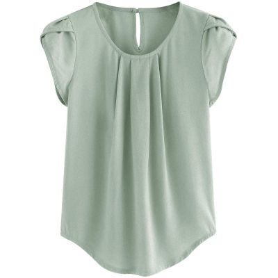 FlekmanArt Tube Tops for Women Blouses & Button-Down Shirts Casual Tops for Women Trendy Shirt Dresses for Women Hawaiian Shirts for Women Summer Tops Puff Sleeve Tops for Women5-Mint Green,Large