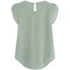 FlekmanArt Tube Tops for Women Blouses & Button-Down Shirts Casual Tops for Women Trendy Shirt Dresses for Women Hawaiian Shirts for Women Summer Tops Puff Sleeve Tops for Women5-Mint Green,Large view 3