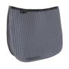 Dover Saddlery Contour Piped Mesh Spine Dressage Pad - White/Black/White - Dressage view 1