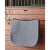 Dover Saddlery Contour Piped Mesh Spine Dressage Pad - White/Black/White - Dressage view 2