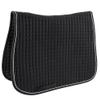 Dover Saddlery Quilted Dressage Square with Piping - Burgundy/White/Burgundy - Dress view 1