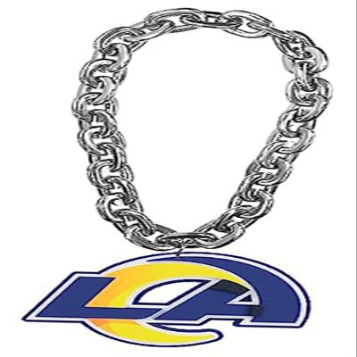 Aminco Los Angeles Rams LA Logo NFL Fan Chain, Silver