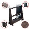 BAZAC Billiard Cue Racks,Holds Up to 6/10/12/18 Cues,Dark Wood Grain Finish Cue Stand Sticks - Floor Stand-10 Holes||Dark Wood Grain view 3