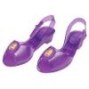 Rapunzel Jelly Shoes, Official Disney Princess Costume Shoes with Rapunzel Emblem, Kids Size 11/12 Medium view 1
