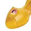 Belle Jelly Shoes, Official Disney Princess Costume Shoes with Belle Emblem, Kids Size 11/12 Medium view 2