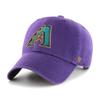 47 MLB Alternate Clean Up Adjustable Hat, Adult (Arizona Diamondbacks Cooperstown Purple) view 1