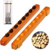 BAZAC Pool Cue Rack -Pool Stick Holder Solid Wood Material, Strong and Durable, Snap Design, 8 Holes/10 Holes Optional-Snooker Billiard Cue Racks view 2