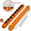 BAZAC Pool Cue Rack -Pool Stick Holder Solid Wood Material, Strong and Durable, Snap Design, 8 Holes/10 Holes Optional-Snooker Billiard Cue Racks view 4