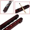 BAZAC Wall Mount Pool Cue Stick Holder, 6 Holes Pool Stick Rack,Band 6 Cue Stick Holder Clips,Wood Color/Red Wine Snooker Pool Billiards Accessories-Wood Color-Red Wine view 4