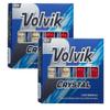 Volvik Crystal 3-Piece Premium Color Golf Balls 2 Dozen (24 Balls) - Mixed Color (White, Red) view 1