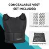 Glacier Tek Concealable Cooling Vest, 59 Degrees for 2.5 hours 8 Cool Packs, recharge in 30 minutes view 2