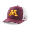 '47 Minnesota Golden Gophers Mens Womens Trucker Adjustable Snapback Dark Maroon Hat with Gold Logo view 1