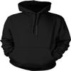 Tcombo Gold USA Flag - United States Stars Stripes Unisex Hoodie Sweatshirt (Black - Back Print, Medium) view 2