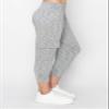 ALWAYS Women's Slim-fit Capri Jogger Track Cuff Sweatpants with Pockets Spacedye Grey Small view 3
