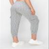 ALWAYS Women's Slim-fit Capri Jogger Track Cuff Sweatpants with Pockets Spacedye Grey Small view 4