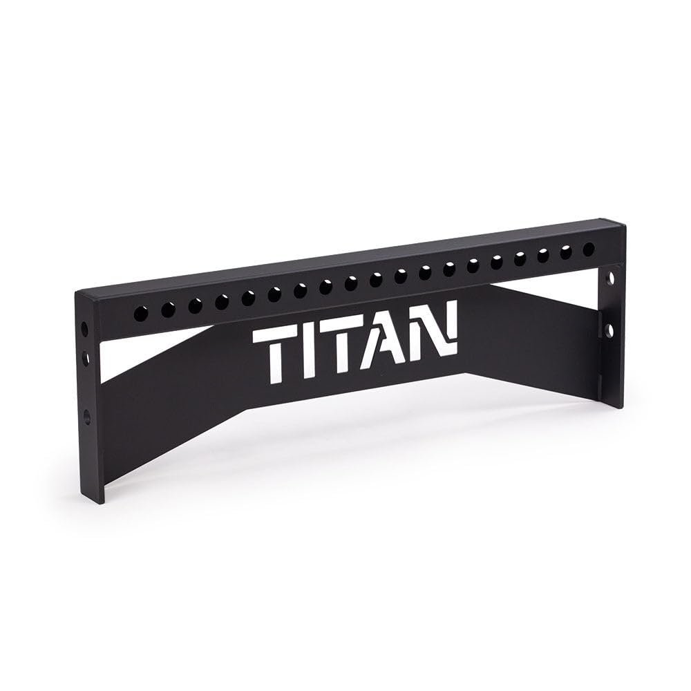 Titan Fitness TITAN Series 42" Laser-Cut Nameplate Crossmember, Fits TITAN Series Power Racks with 3" x 3" Steel Uprights, Powder-Coated Black, Installation Hardware Included