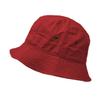 Unisex Solid Color 100% Cotton Bucket Hat Small Brim Packable Travel Summer Beach Hat (as1, Alpha, l, x_l, Red) view 1