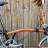 Full Frame Protector for Brompton Bicycle Sew On Version - Brompton Leather Frame Cover (Honey) view 2