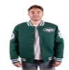 Ultra Game NFL Official Adults Classic Varsity Coaches Jacket Coat - Unisex, New York Jets, Team Color, Small view 1
