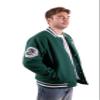 Ultra Game NFL Official Adults Classic Varsity Coaches Jacket Coat - Unisex, New York Jets, Team Color, Small view 2