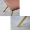 Dining Chairs Kitchen Living Room Lounge Chairs Metal Legs Backrest Chair PU Leather Cushion Makeup Chair (Color : Brown, Size : Golden Legs) view 4