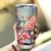 Hyturtle Personalized Gifts For Hummingbird Lover - Hummingbird Printed Custom Name Stainless Steel Tumbler 20oz With Lid - Idea Animal Lover Gifts For Women Girl Kids On Birthday, Christmas view 3