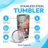 Hyturtle Personalized Gifts For Hummingbird Lover - Hummingbird Printed Custom Name Stainless Steel Tumbler 20oz With Lid - Idea Animal Lover Gifts For Women Girl Kids On Birthday, Christmas view 4