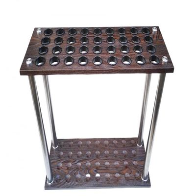 BAZAC Pool Cue Rack,Holds 36 Cues,Ball Cue Stand Rack,Stainless Steel Support Rod,Stand Billiard Pool Cue 24x9x24in.