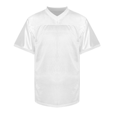 MESOSPERO Men's Football Jersey Blank Football Practice Jersey for Athletic Training and Daily Leisure (White, M)