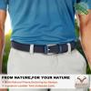BULLIANT Woven Braided Stretch Web Belt 2Pack for Men 1 3/8"-Gift Boxed view 2