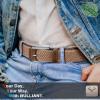 BULLIANT Woven Braided Stretch Web Belt 2Pack for Men 1 3/8"-Gift Boxed view 3