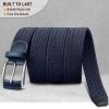 BULLIANT Woven Braided Stretch Web Belt 2Pack for Men 1 3/8"-Gift Boxed view 4