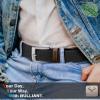 BULLIANT Belt for Men 2Pack,Mens Gift Stretch Braided Web Belt Elastic for Casual Golf Jeans,1 3/8"(Black/Beige,52"-56" Waist Adjustable) view 3