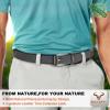 BULLIANT Belt for Men 2Pack,Mens Gift Stretch Braided Web Belt Elastic for Casual Golf Jeans,1 3/8"(Dark Gray/Brown,38"-42" Waist Adjustable) view 2