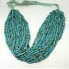 3 Strands of Natural Afghan Tube Turquoise Semi Precious Gemstone Strand 2-3mm. Spacer Loose Beads Jewelry Making Supplies Necklace, Bracelet Hand Cut view 3