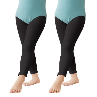 Phoeswan Ballet Black Tights - Footless Dance Tights for Girls & Women, Gymnastics Class