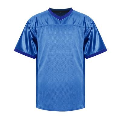 MESOSPERO Men's Football Jersey Blank Football Practice Jersey for Athletic Training and Daily Leisure (Jewel Blue, M)