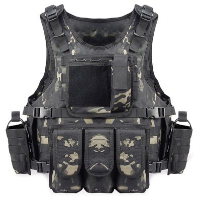 vAv YAKEDA Tactical Vest Airsoft Swat Vest for Men (Black CP)