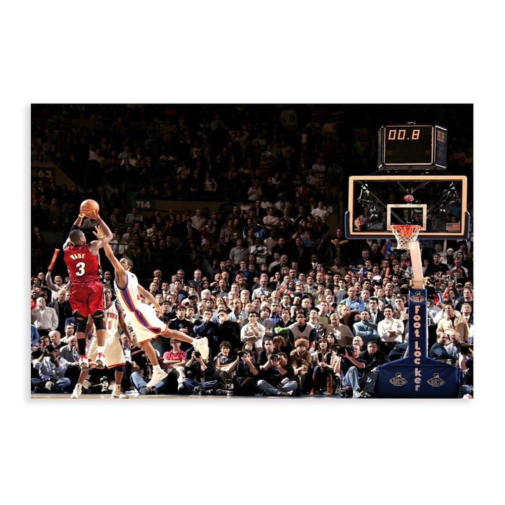Dwyane Wade Posters For Walls Canvas Paper Poster Signed Art Prints Basketball Dunk Prints Unframe-style 16x24inch(40x60cm)