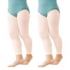 Phoeswan Ballet Pink Tights for Girls, 5-8 Years, Footless Ballet Dance Tights for Gymnastics Class view 1