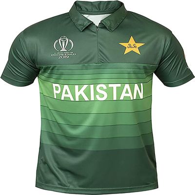 AJ Sports Pakistan Cricket Jersey Official (X-Small) Green