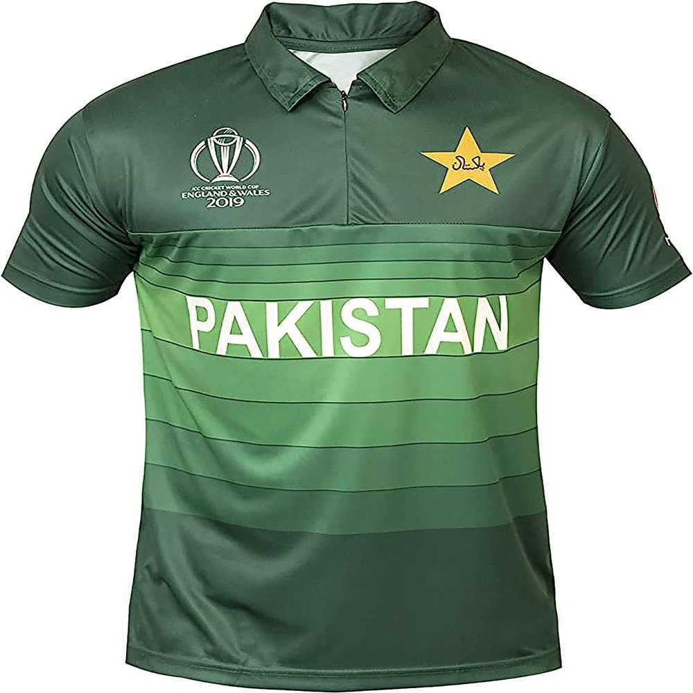 AJ Sports Pakistan Cricket Jersey Official (X-Small) Green