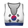 Adugen Origei Korean Flag Korean Flag Workout Clothes Yoga Tops Racerback Tank Top for Sport Womens S view 4