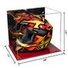 Better Display Cases Acrylic Motorcycle or Motocross Helmet Display Case with Mirror Case and Red Base - 16" x 13" x 12" (A024-B/V61B) view 2