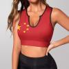 Adugen Origei China Flag China Flag Workout Clothes Yoga Tops Racerback Tank Top for Sport Womens XL view 2