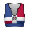 Adugen Origei Dominican Flag Dominican Flag Workout Clothes Yoga Tops Racerback Tank Top for Sport Womens L view 4