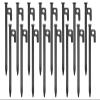 16 Pack Tent Stakes Heavy Duty Metal Tent Pegs for Camping Steel Tent Stakes 8 inch Unbreakable and Inflexible view 1