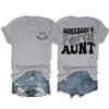 Somebody's Feral Aunt Shirt Somebodys Feral Aunt Shirt Someone Feral Aunt T-Shirt Casual Tshirts Fun Saying Tee Funny Crewneck Vintage Tank Tops Short Sleeve view 2