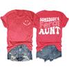 Someone's Feral Aunt Tshirt Funny Somebody's Feral Aunt Groovy for Mom Mother's Day T-Shirt Somebody Feral Aunt Tshirt Rosy view 2